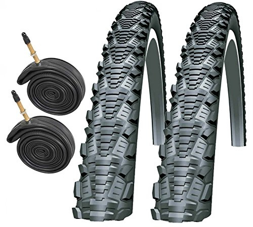 Schwalbe CX Comp 700 x 38c Bike Tyres with Presta Tubes (Pair)