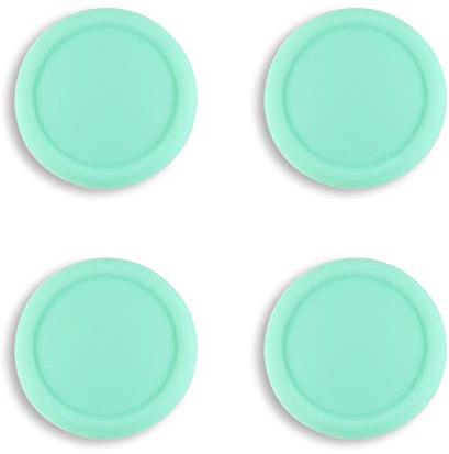 eXtremeRate PlayVital Copri Levette Analogiche per Joycon Switch/Switch OLED, Cover Analogici Silicone Thumb Grip Cappucci Gommini per Nintendo Switch Lite, Menta Verde