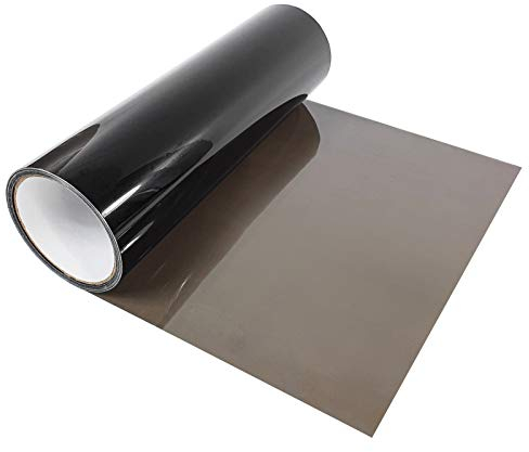 Scheinwerferfolie 30x100 cm | Rückleuchtenfolie aus robuster Polymerfolie | Blinkerfolie Selbstklebende zum Schutz vor Kratzern und Witterung | Lampenfolie für Auto und Motorrad | Hell Schwarz Grau