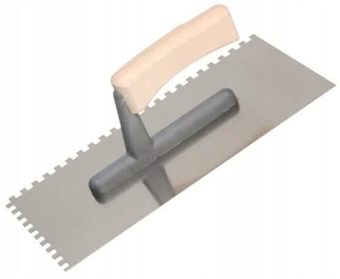 KUBALA STAINLESS, ECO LINE Truelle à dents pour application de mortier adhésif, dimensions : 130 x 270 mm (dents 8 x 8)