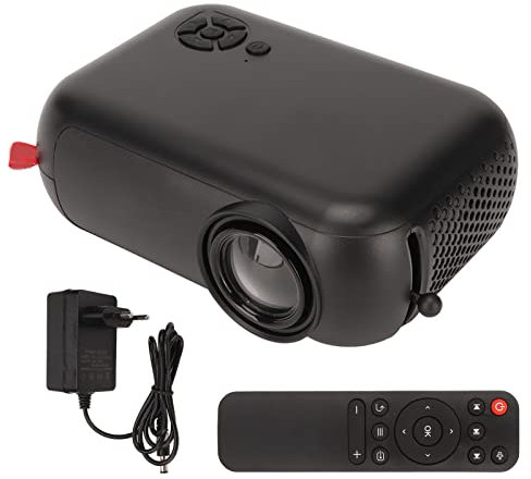 Mini Proiettore, Proiettori Cinematografici Portatili Videoproiettore a LED Proiettore Portatile Telecomando Power Bank Alimentazione da 13 a 100 Pollici per L'ufficio della