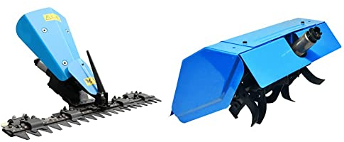 Güde 95181 GBM 970 Balkenmäher zu 95180, 152 x 98 x 151 cm & 95183 GGF 620 Gartenfräse zu 95180, Blau