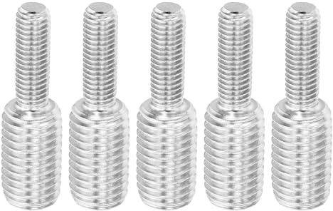 PATIKIL M8xM14x50mm Bullone a Doppia Estremità Filettata Vite Prigioniera, 5pz Acciaio Inossidabile 304 Adattatore Riduttore Filettato per Ferramenta per Mobili