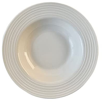 Piatto da Portata Piatto for pasta in ceramica Ciotola for pasta bianca pura Piatto fondo for la casa Ristorante Insalatiera for caffè Piatto da dessert semplice Piatto fondo rotondo Piatti da Tavola