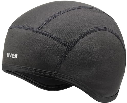 Uvex Kids Bike Cap Thermo - Fahrradmütze für Erwachsene - Ideal für den Winter - atmungsaktiv - Black - XS-S