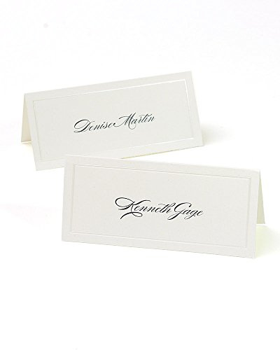 Gartner Studios Printable Place Cards, Ivory Pearl Border, 48 Count