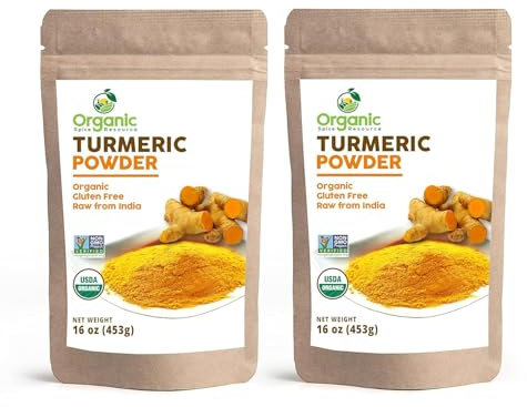 Organic Turmeric Powder w/Curcumin | 32 Ounce (Pack of 2) | USDA Organics and Non-GMO | 100% Raw and Natural by OSR