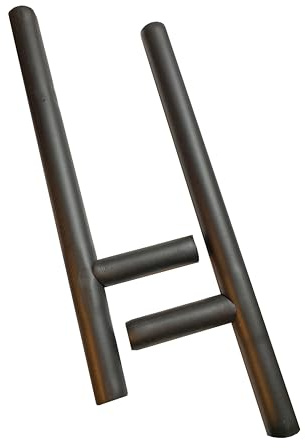 TEKKA BUDO Tonfa Schaumstoff (Paar) - 50 cm lang, schwarz - Übungs-Tonfa mit Schaumstoffpolsterung