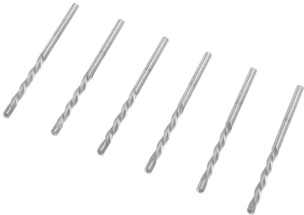 Bastros de Taladro de 1/8 Pulgadas, 50 Piezas de Broca de Perforación Espiral de Acero de Alta Velocidad con Vástago de 1/8 de Pulgada, Ideal para Madera, Metal, Plástico, (SILVER)