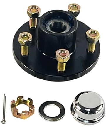AsrMyjcx Kit Mozzo Rimorchio 5 Su 4,5 Robusti Accessori per Rimorchi Facili Da Installare E Sostituire