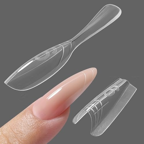 YOKEFELLOW YOKEFELLOW - Set di 240 stampi trasparenti per unghie, per nail art salone (W558-Almond)