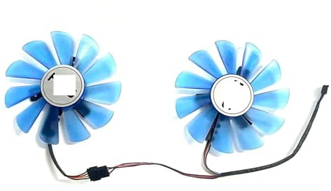 Parte de refrigeración de la computadora Ventilador 4PIN 85MM FDC10U12S9-C GPU Compatible con RX 570 IceQ X² OC 4GB Reemplazo del ventilador de la tarjeta gráfica