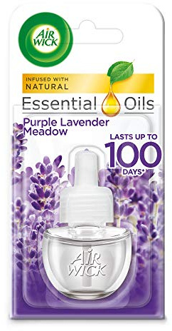 Air Wick Essential Oils Plug In Refill Air Freshener Purple Lavender Meadow, 19ml