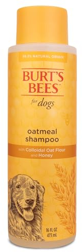 BURT'S BEES FOR PETS Haferflocken-Hundeshampoo, beruhigendes Shampoo für Hunde, sanftes Hundeshampoo für empfindliche Haut, feuchtigkeitsspendende Haustierpflege mit kolloidalem Hafermehl und Honig,