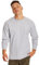 Hanes Men's Long Sleeve Beefy-T Shirt, Light Steel, Medium (Pack of 2)