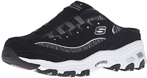 Skechers Damen D'Lites Resilient Fashion Sneaker, Black White, 35 EU