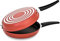 Menax - Padella Doppia per Girare le Tortillas - Diametro 24 cm Basso - Rivestimento Antiaderente - Alluminio