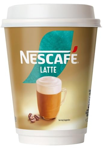 NESCAFÉ &GO GOLD Instant Latte Cups, 5 Sleeves of 8 (Total 40 Cups)