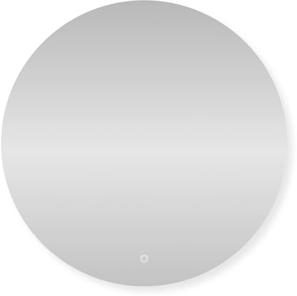 SensaHome – Specchio da Parete Rotondo con LED Touch – Specchio da Bagno Senza Cornice – Dimmerabile – Luce Fredda – 80 cm