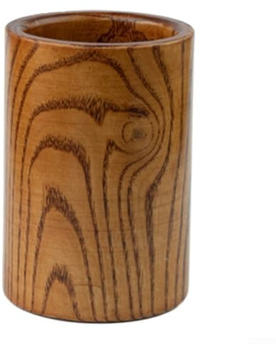 HEBEOT Porte-ustensiles en bois, organisateur d'ustensiles de cuisine en bois, porte-couverts en bois, pot de rangement pour outils de cuisine, 8,5 x 13 cm