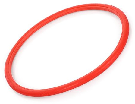 plplaaoo 700x28c Tire Polyurethane Solid Road Bike Tyre 700C Tires for Cycling Race Road Racing (Red)