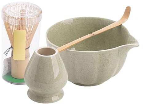 Xijobido Set Per Preparare Il Matcha - Kit Iniziale Matcha,Include Ciotola 500ml Supporto Utensili da Tè per Principianti Cucina Appassionati Cerimonia del Tè
