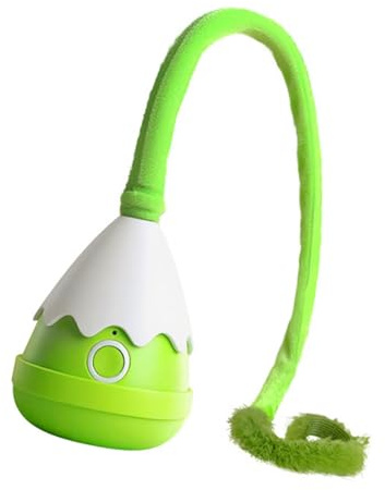 Baoblaze Giocattolo interattivo per Gatti, Coda Automatica Intelligente Che da Sola, Esercizio con Bacchetta USB Ricaricabile per Animali Domestici,