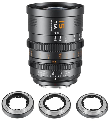 SIRUI VP-1 Vision Prime 1 15mm T1.6 Full Frame Cine LensïŒE/RF/Z/L Mount