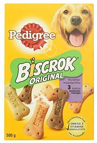 Pedigree Biscrok Hundesnacks 3 köstlichen Geschmacksrichtungen, 500 g