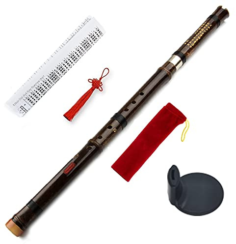 Separable Brown Vertical Bamboo Flute Key G Traditional Chinese Musical Instrument Woodwind Music Instrument Xiao