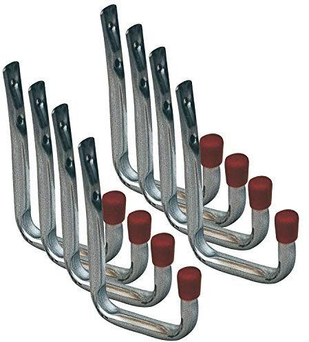 VASALAT VAS148 VAS123 Wandhaken U-Form 120 x 80 mm Inhalt 8 Stück, Silber