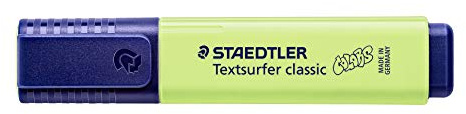 STAEDTLER 364 C-530 Textsurfer Classic Highlighter - Pastel Lime Green (Box of 10)