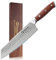 Sunnecko Chef Knife 8 inch, Kiritsuke Knife German Steel 56HRC with Hammered Finish Blade, Professional Kitchen Knives, Gyuto Knives Ergonomic Pakkawood Handle