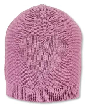 Sterntaler Mädchen GOTS Heart Strickmütze, rosa, 45
