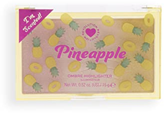 I Heart Revolution Makeup Rouge, gepresstes Puder-Rouge, hochpigmentiert, vegan & tierversuchsfrei, Ananas Ombre, 15g