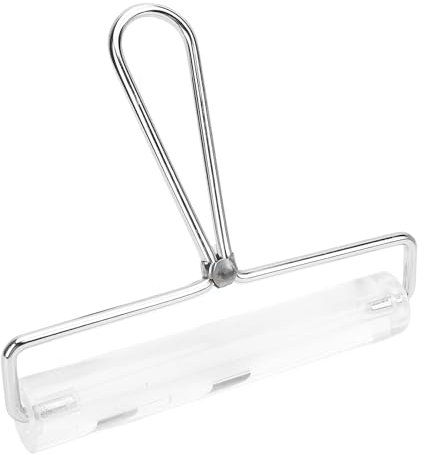 Acryl-Tonroller, 5,9 Zoll, Transparenter Acryl-Roller Brayer Ton-Nudelholz mit Edelstahlgriff Zum Tonstempeln, Fein Polierte Oberflächen