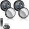 Air Tracker Tag Bluetooth Item Finder-4 Pack, Compatible with Apple Find My APP (iOS Only), 100dB Beep, Smart Tag Replaceable Battery, air tag and Locator for Keys/Luggage/Bags/Wallets etc., Black
