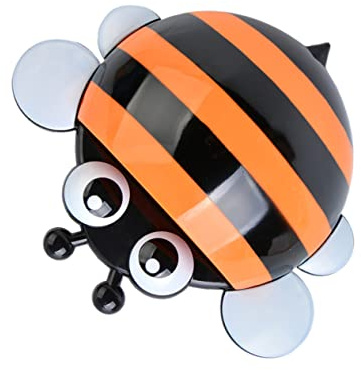Cartoon Bee Toothbrush Holder, Plastic Wall Mounted Organizer