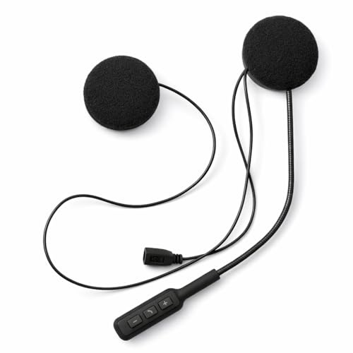 yefix Vattentäta Bluetooth-hörlurar för motorcykelhjälm | Ultra tunna universella hörlurar med mikrofon-Intercom