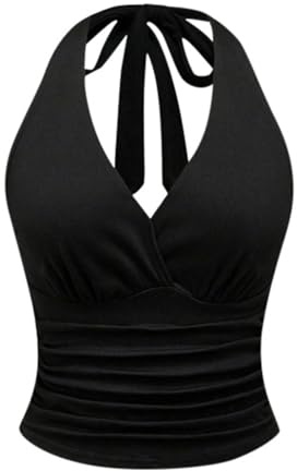 Générique Haut Leopard Femme, Débardeur Femme Crop Top Sexy Crop, Y2K Backless Top T-Shirts, Clubwear Tops en Filet à Maille pour SoiréE Club pour Fille