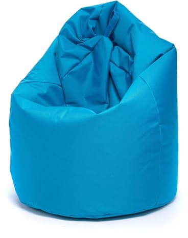 Ecopuf - Sako Pouf Fåtölj Utomhus - Sittsäck barnrum - Snygg Tyg-Sittsäck - Avslappnande fåtölj - Heminredning - Fåtölj Storlek L - 70x110cm - Ljusblå Nc6