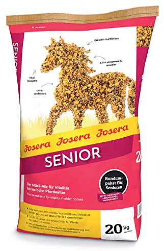 JOSERA Senior (1 x 20 kg) | PFERD SENIOR | Premium Pferdefutter für ältere Pferde | leicht verdaulich & gut zu kauen | ideal zum Auffüttern | mit Vital-Komplex | 1er Pack