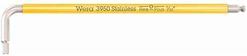 Wera 3950 SPKL Stainless Steel Multicolour Hex Key Imperial 5/32