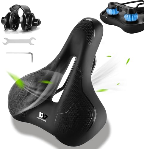 Deedlite Bike Sattel Premium Universal Sattel Pro 3.0 - Endlich Schmerzfrei Radfahren | Bequem Weich Memory Schaum Radsattel