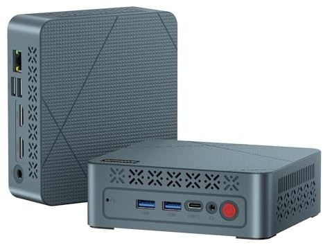 BOSGAME Mini PC E3NEO N150 Intel Alder Lake N95 (4C/4T, fino a 3,4 GHz) Computer 16 GB DDR4 512 GB SSD Windows 11 | LAN 2,5 GHz | Wi-Fi 5 BT | Tipo C completo | Doppia HDMI | Triplo display 4K