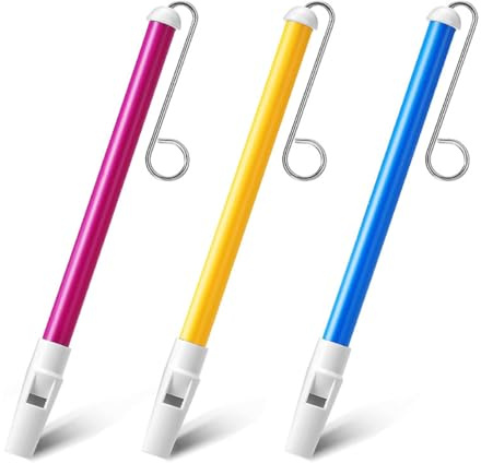 Bessy shop Slide Whistle Instrument,3 Stück Metallgleitflöte Schiebepfeife mit Edelstahl-Gleitstangen für Jungen und Mädchen zum Üben von Musik,Professionelles Musikinstrument für Anfänger
