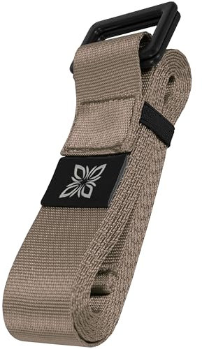 OMNANA® EXtend™ Yogagurt 2,5m x 4cm – Yoga Gurt mit Schiebeschnalle aus Metall – Weich & hautfreundlich – Perfektes Yoga Zubehör für Dehnung & Stretching