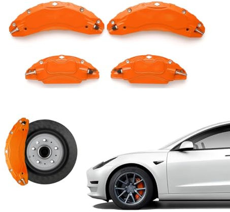 4 pegatinas protectoras de pinzas de freno de rueda de coche para Audi Q5 e-tron 2022 2023, pastillas de freno de aluminio estilo 3D juego de carrocería exterior trasera delantera con patrón de