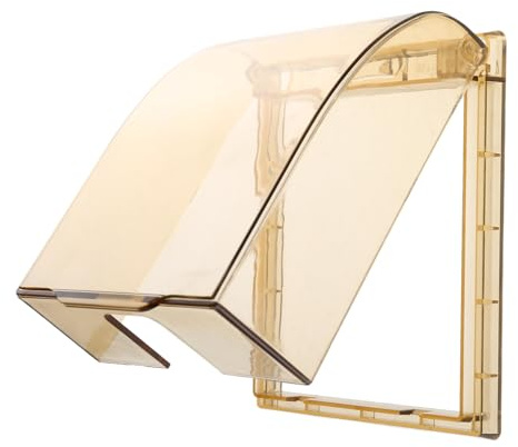 Qcbuegof 86 Type Outdoor Socket Waterproof Plastics Electric Outlet Cover Wall Mounted Dust Roof Box Easy to Install Spray Box Cover Wall Mounted