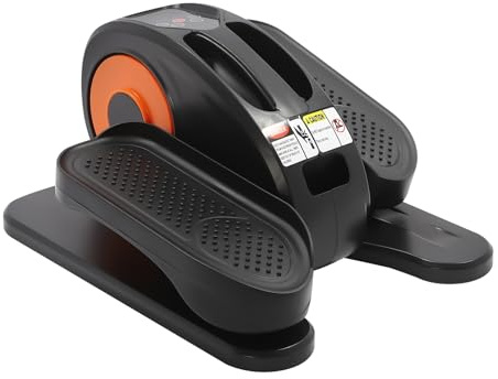 Pedaltränare för hemmet, minicykel, motionscykel, bentränare på sätet, elektrisk, 5-växlad kontroll, seniorer pedaltränare, problemfri muskelaktivering (orange)